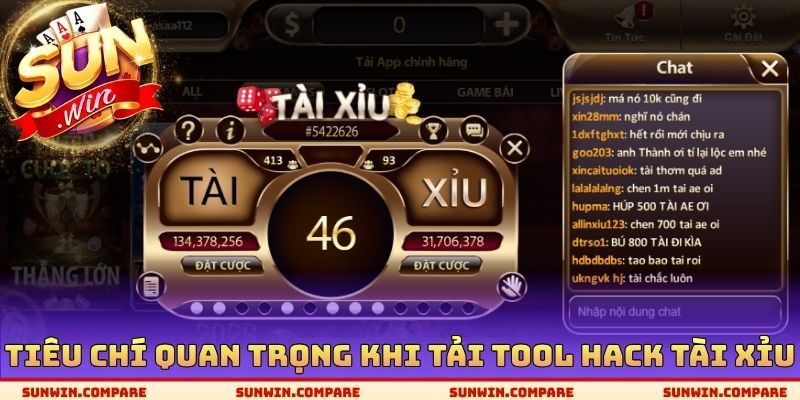 Tiêu chí quan trọng khi tải Tool Hack tài xỉu
